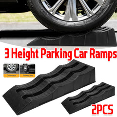 2pcs Plastic Three Step Parking Tire Pads for Cars Recreational Vehicles RV