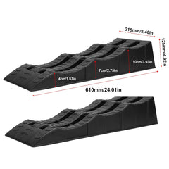 2pcs Plastic Three Step Parking Tire Pads for Cars Recreational Vehicles RV