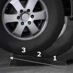 2pcs Plastic Three Step Parking Tire Pads for Cars Recreational Vehicles RV