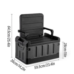 Folding Storage Box Large Capacity Organizer Collapsible Container for Home Use
