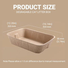 5pcs Disposable Cat Litter Pan Open Design Easy Clean Litter Box Pet Cleaning