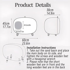 Cat Litter Box Semi-closed Cat Supplies Cat Toilet Drawer Large Cat Litter Box - White