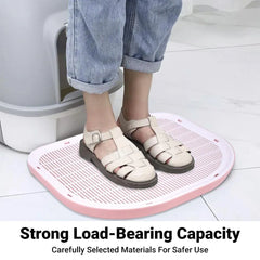 Anti Spill Cat Litter Mat Double Layer Pet Toilet Mat for Litter Box - Grey