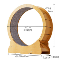 Cat Exercise Wheel Toy Furniture Running Treadmill Exerciser Scratcher Board