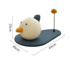 Cat Scratching Post Toy with Ball Claw Grinding Rope Tree for Indoor Play - Large