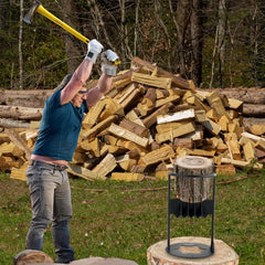 Manual Firewood Splitter Heavy Duty Log Wood Splitting Cutter Kindling Cracker