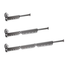 2/3/4-Bar Adjustable Foldable Retractable Clothes Drying Rack Suction Cup Hanger - Two Fold And Three Sections