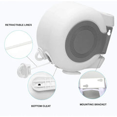 Double Clothes Line Wall Hanger Retractable Clothesline Clothes Dryer 13m Indoor