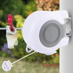 Double Clothes Line Wall Hanger Retractable Clothesline Clothes Dryer 13m Indoor