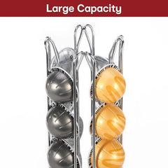 24 Coffee Capsule Holder Rack Storage Stand Pod Display Organizer Shelf Kitchen