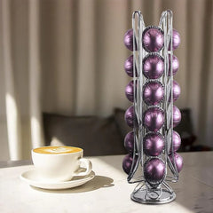 24 Coffee Capsule Holder Rack Storage Stand Pod Display Organizer Shelf Kitchen