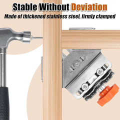 Angle Clamp Set 4pcs 90-Degree Adjustable L Shape Corner Woodworking Position - Closed style