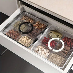 Portable Household Kitchen Refrigerator Storage Box Food Organizer Fresh Keeper - Black