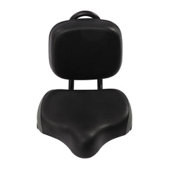 Electric Bicycle Tricycle Seat With Backrest Adjustable Comfortable Bike Seat - Black