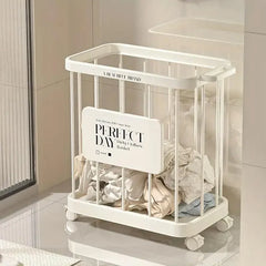 Removable Laundry Basket Clothes Organizer Household Storage Bin with Shelving