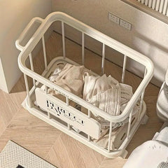 Removable Laundry Basket Clothes Organizer Household Storage Bin with Shelving