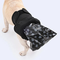 Dog Pet Portable Poop Collection Pants Outing Physiological Pants with Poop Bag - L