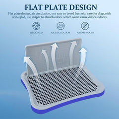 Pet Potty Training Pad Small And Medium-sized Dog Toilet Urinal Pee Tray - Navy