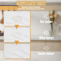 Diatom Mud Water Draining Pad Kitchen Faucet Washbasin Water Absorbing Mat
