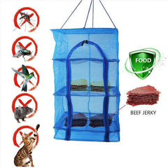Air Dry Drying Net Vegetable Dehydrator Fruit Meat Fishing Jerky Food Beef Fish - 5Tiers