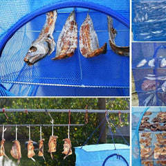 Air Dry Drying Net Vegetable Dehydrator Fruit Meat Fishing Jerky Food Beef Fish - 5Tiers
