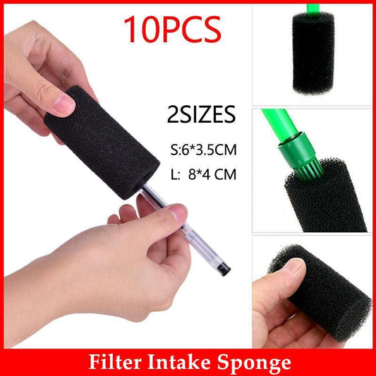 10Pcs Aquarium Filter Intake Sponges Fry Saver Protection - 10PCS Small(6*3.5CM)