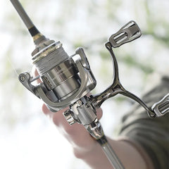 Double Handle Fishing Reel High-Speed Spinning Reel for Freshwater Saltwater - SW3000S