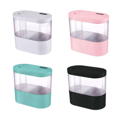Mini Self-Circulating Desktop Fish Tank Eco-Friendly Creative Aquarium for Home - Pink
