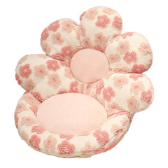 Cute Soft Seat Cushion Flower Shaped Lazy Sofa Pad for Office Chairs and Home Use - Green