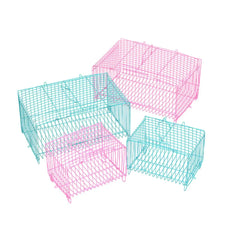 Small Bird Transport Collapsible Cage Travel Pet Carrier Portable Folding Cage - L