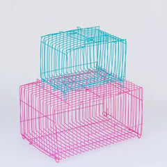 Small Bird Transport Collapsible Cage Travel Pet Carrier Portable Folding Cage - L
