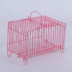 Small Bird Transport Collapsible Cage Travel Pet Carrier Portable Folding Cage - L