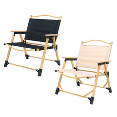 Outdoor Folding Chair Portable Camping Seat Compact Foldable Chair for Picnic - Khaki