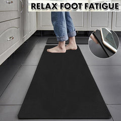 44x180cm Non-Slip Waterproof Kitchen Door Mat Floor Rug Carpet Anti-Oil Easy Clean - Blue