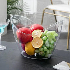 2PCS Transparent 3.5L Ice Bucket Large Capacity Wine Beer Cooler Picnic Basket