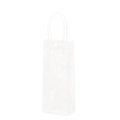 100x PVC Transparent Gift Tote Bag with Snap Button for Packaging - 20*16*8cm