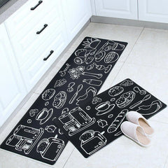 45x180cm Kitchen Mat Non-Slip Waterproof Pvc Floor Rug Carpet Anti-Oil Easy Clean - Kitchen
