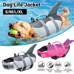 Pet Life Jacket Dog Swim Vest Outdoor Water Gear for Summer Swimming Activities - Grey XL
