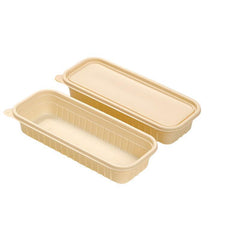 Biodegradable Corn Starch Meal Prep Containers Lids Durable Multi Compartment - C2A