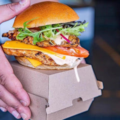 UP To 250PCS Cardboard Hot Dog Box - Brown Corrugated Kraft - Plain - CB2-250PCS