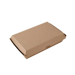 UP To 250PCS Cardboard Hot Dog Box - Brown Corrugated Kraft - Plain - CB6-200PCS