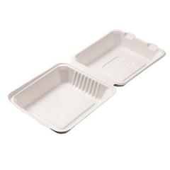 200/250PCS Biodegradable Compostable Ecofriendly Disposable Clamshell Food Box - 81#-200pcs