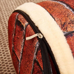 XL Size Pet House Kennel Soft Igloo Beds Cave Cat Puppy Bed Warm Cushion Fold - Brown Dots
