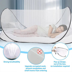 Portable Foldable Mosquito Net Pop-Up Travel Tent for Indoor Outdoor Use