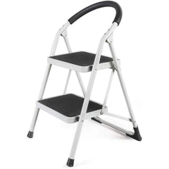 Folding Portable Multi Step Ladder with Handrail Household A Type Iron Ladder