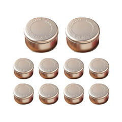 10PCS Cookie Tin Box Metal Biscuit Gift Box Candy Packaging Dragon Year Baking - Bread Bear (bump)