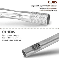 For Weber Q200 Q220 Q2000 Q2200 Stainless Steel Grill Burner Tube With Screw