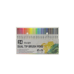 12-120 Watercolor Brush Pen Set Artist Sketch Marker - White-72 Colours