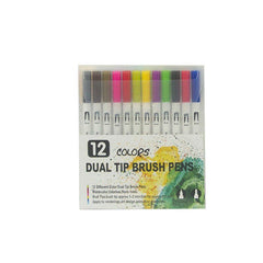 12-120 Watercolor Brush Pen Set Artist Sketch Marker - White-120 Colours