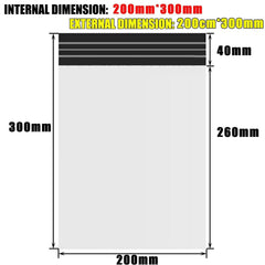 Poly Mailer Bags Mailing Satchel Plastic Courier Self Sealing Packing - 50*60cm *100 PCS